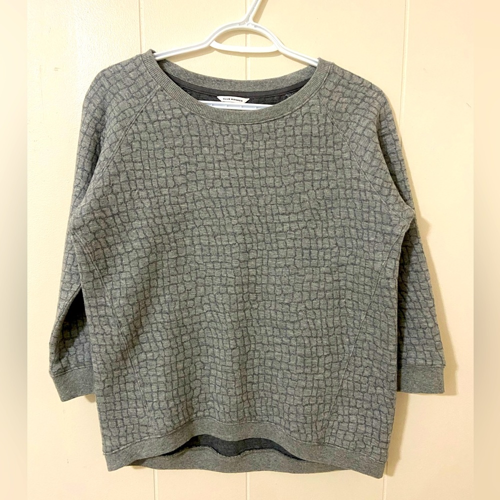 Club Monaco embossed cotton Sweater (medium or small)